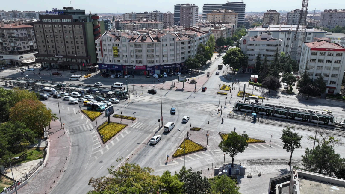 Kule Junction in Konya after the pilot  intervention