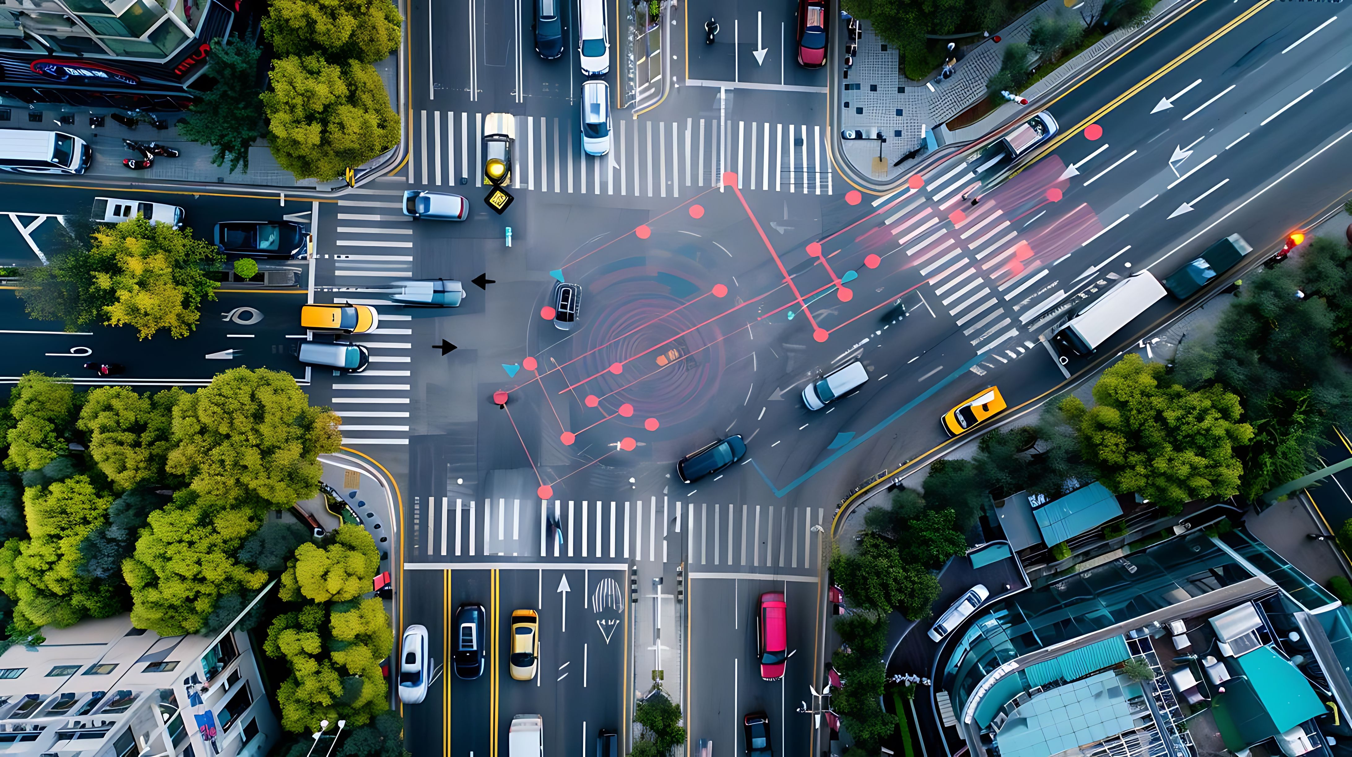 Intersection with potential conflicts