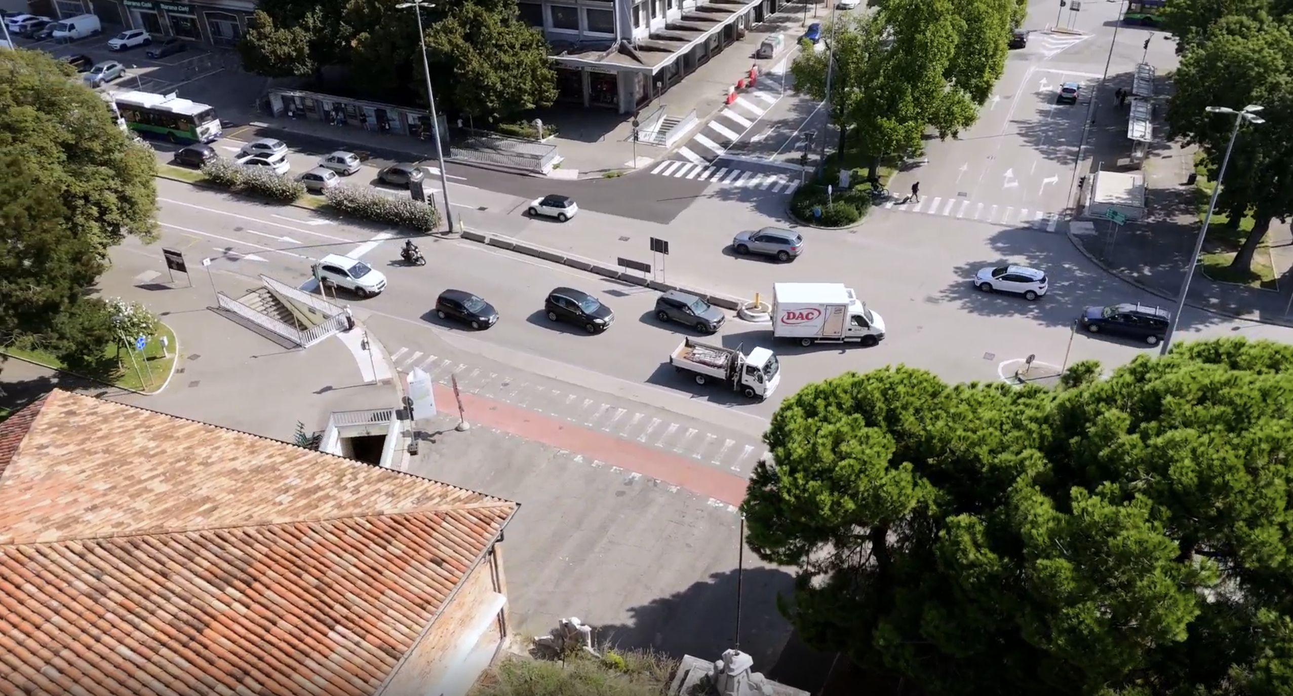 Overview intersection Porto Vescovo