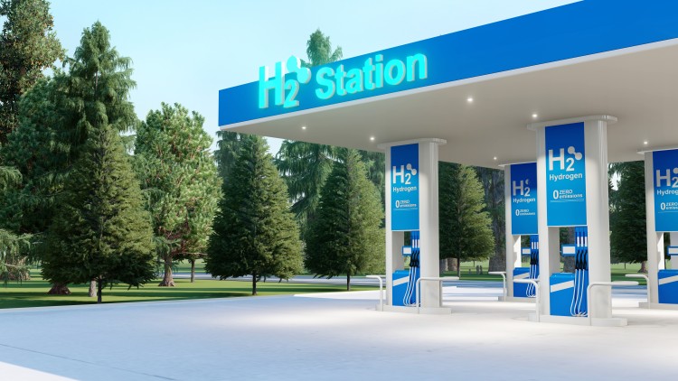 Hydrogen charging gas station