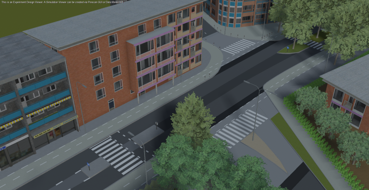 simulation of an intersection related risks