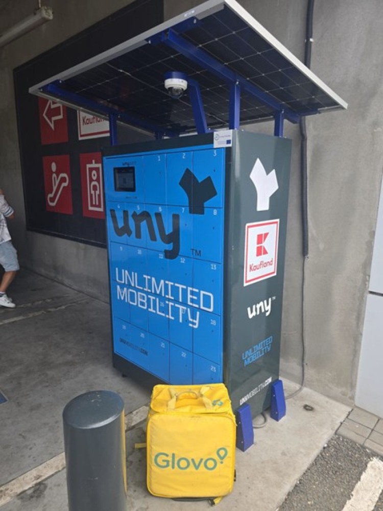 Battery swap station in Romania