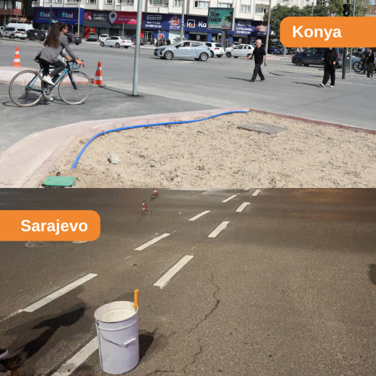 Traffic safety implementations in Konya and Sarajevo