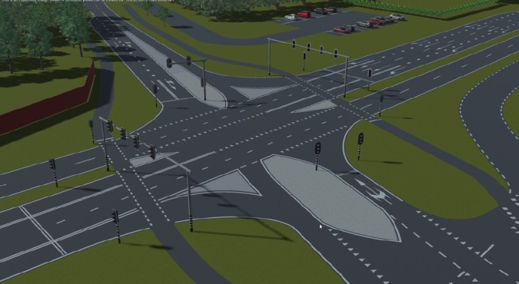 Intersection N286 x Steenbergseweg, Halsteren, Provincie Noord-Brabant