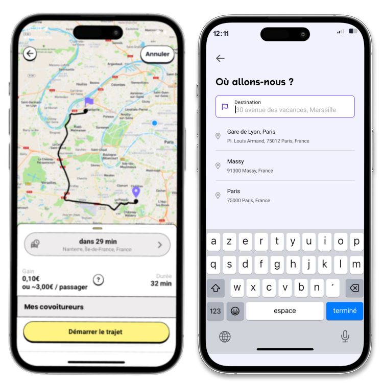 Ynstant user interface