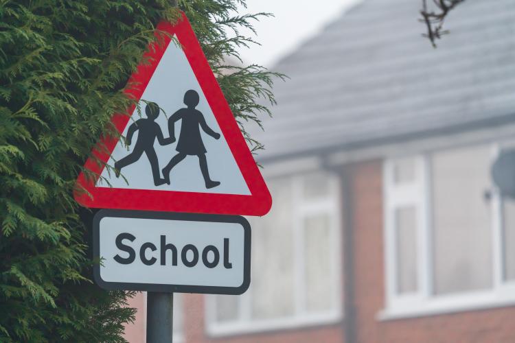 UK school sign