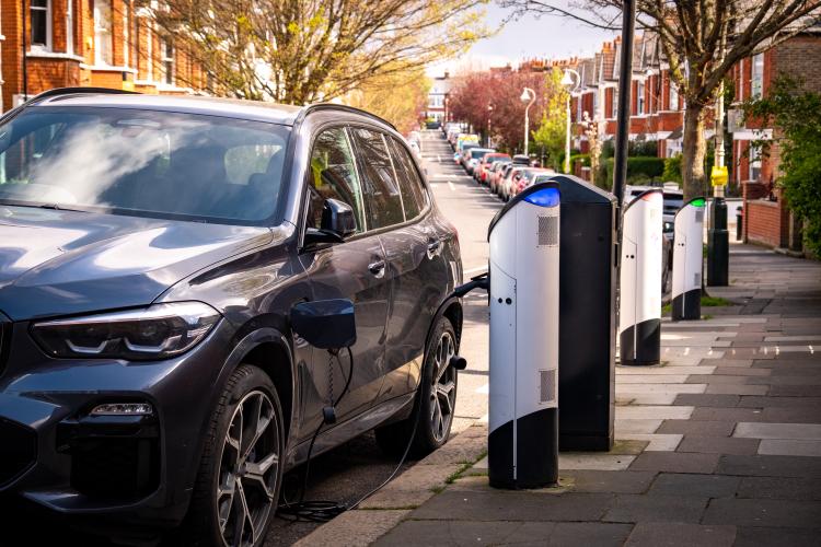 On-street EV charging. 