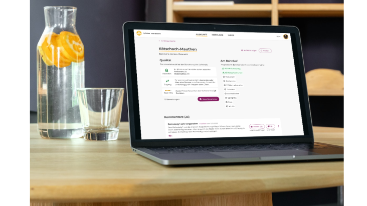 Image for cyclebeeOnRails bike & train information platform