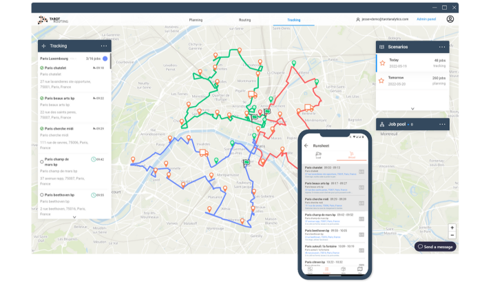 Image for Tarot Routing: Last-mile optimisation and management tool