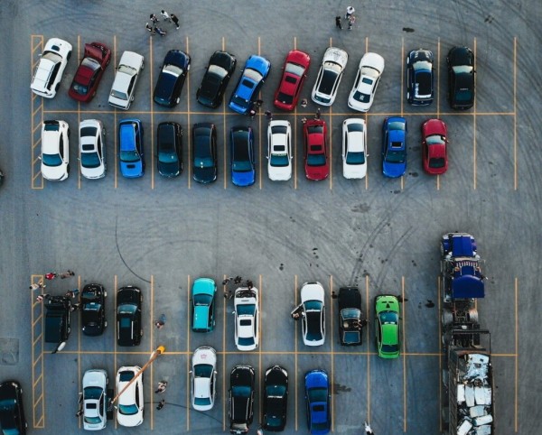 Parking lot from above