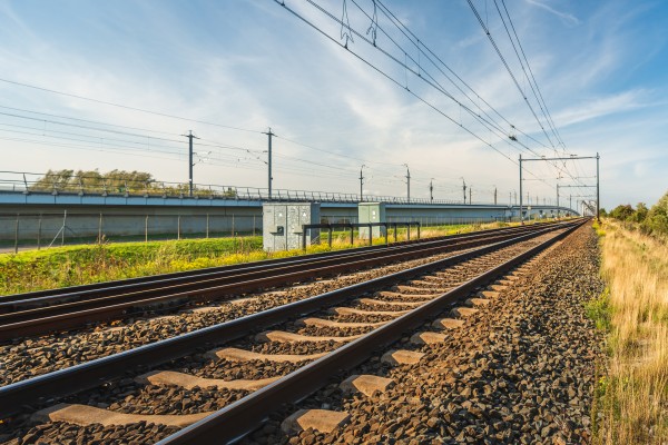 Rail tracks in the Netherlands