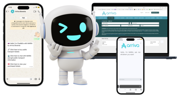 WhatsApp Landing Page and the Chat&Go with MARIA interfaces