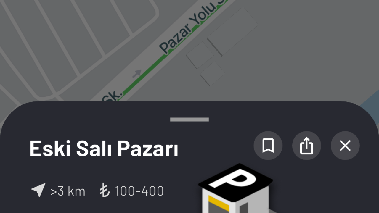 Parkera App: Available Parking Spot and Facility Page