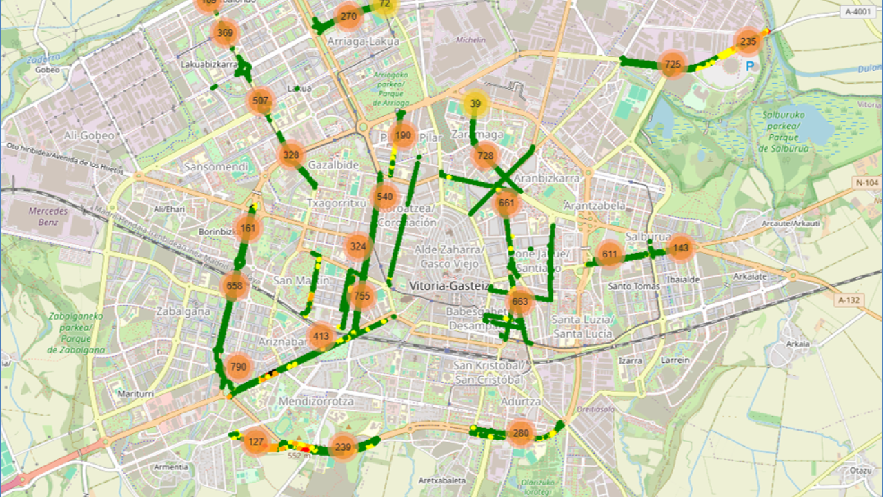 Analysis of visibility in Vitoria-Gasteiz