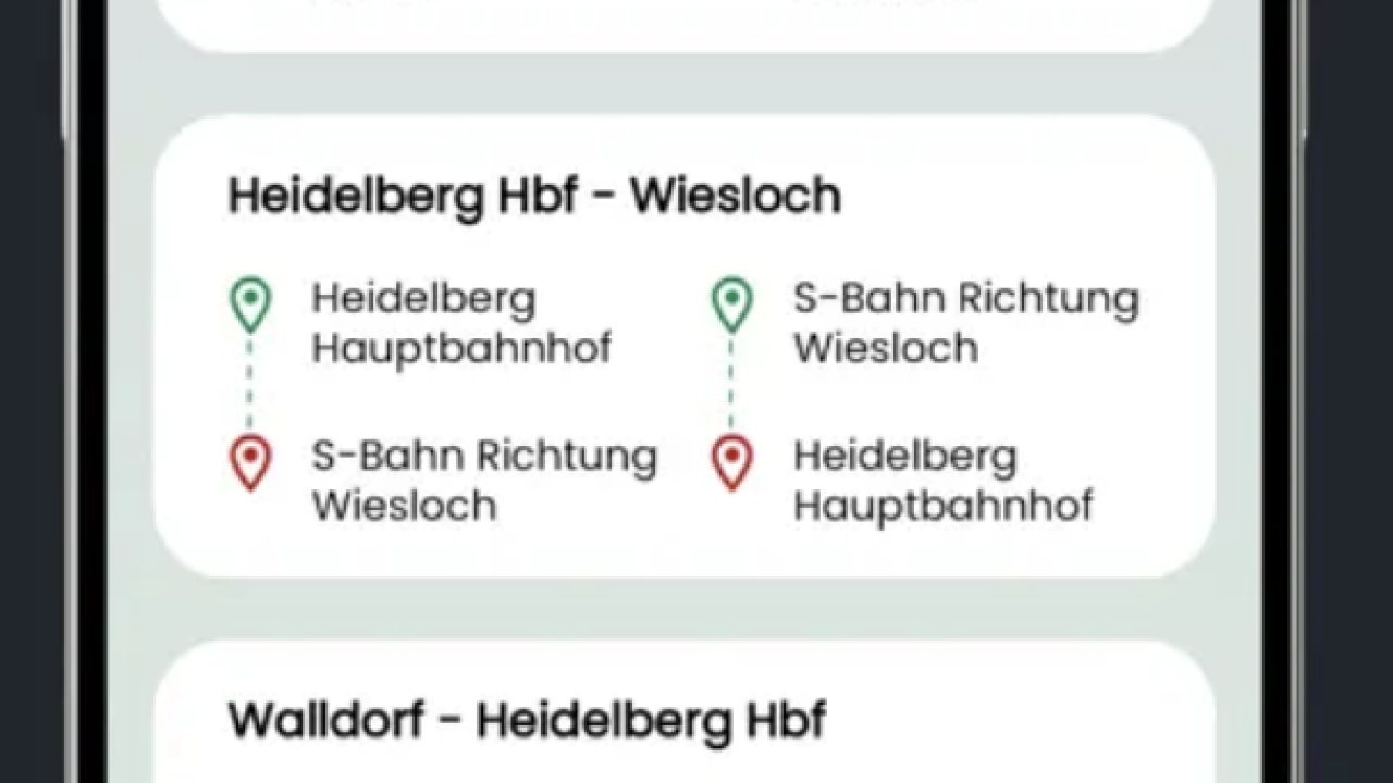 Screen displaying DIY Ridesharing app 