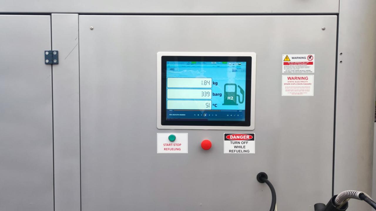 HMI hydrogen refilling station