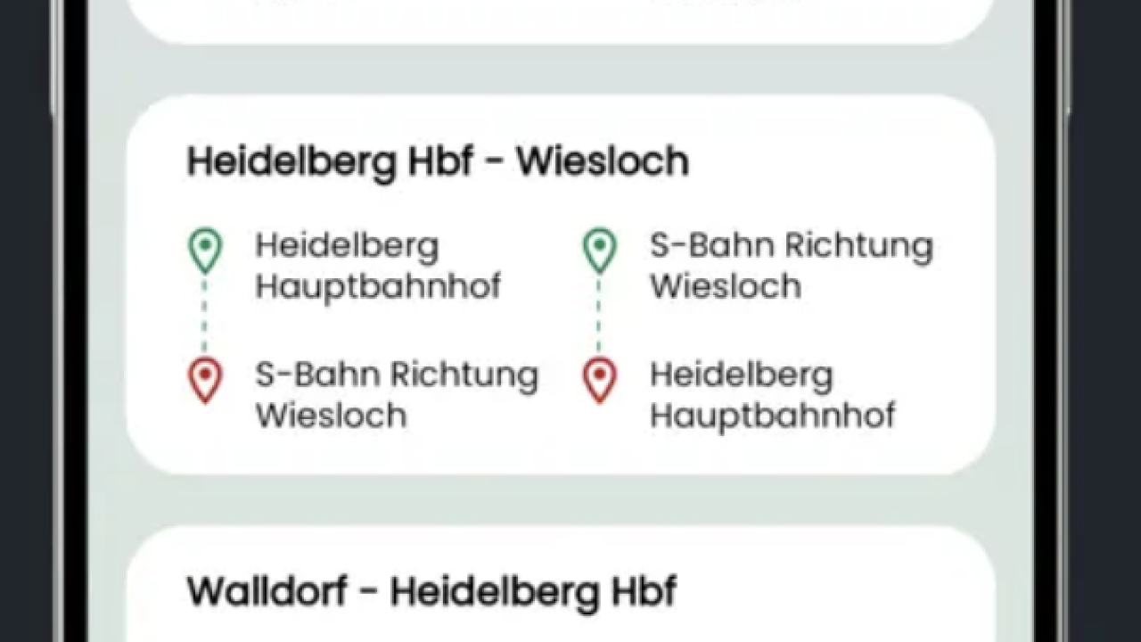 Screen displaying DIY Ridesharing app 