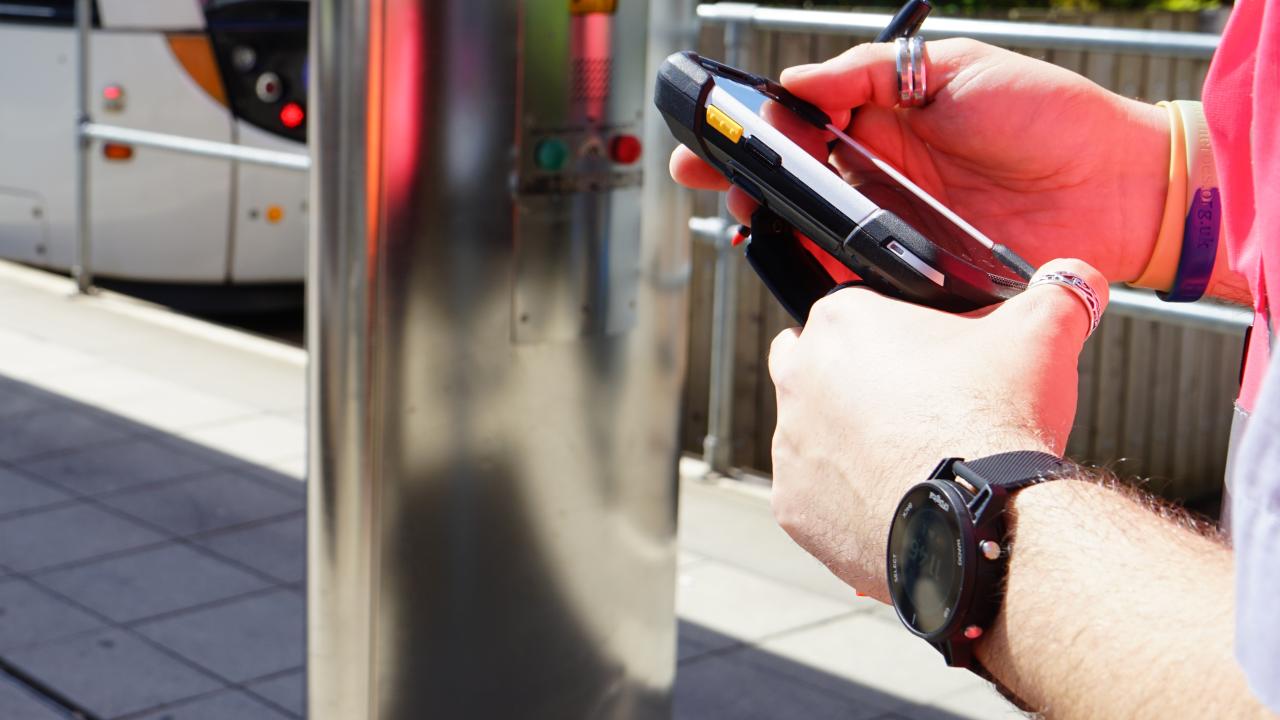 BaselineNC™ Workplace Fatigue Monitoring Wearable at Edinburgh Trams Used by Operator