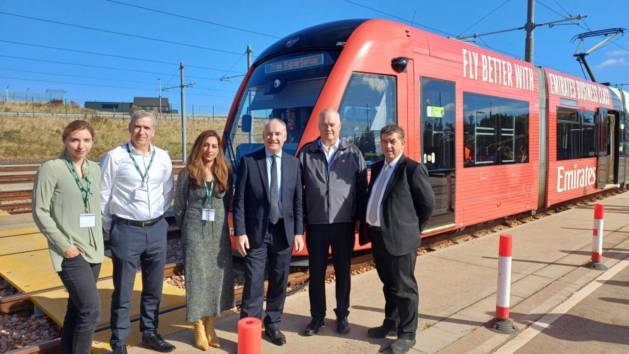 Minister for Business and Employment Tries Out the BaselineNC™ Workplace Fatigue Monitoring Wearable at Edinburgh Trams as Part of National AI Adoption Programme Launch