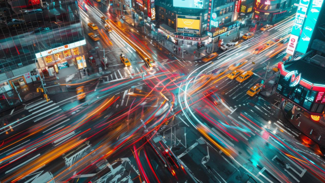 Roads dominated by motorized traffic