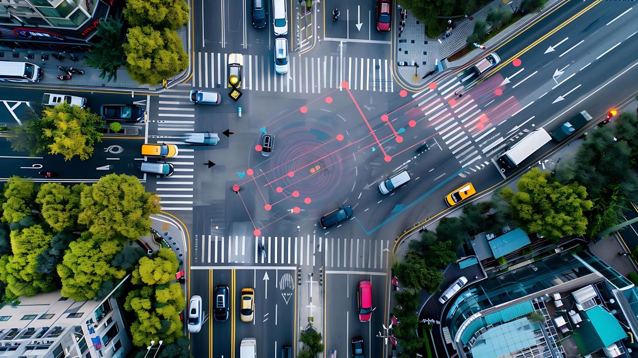 Intersection with potential conflicts