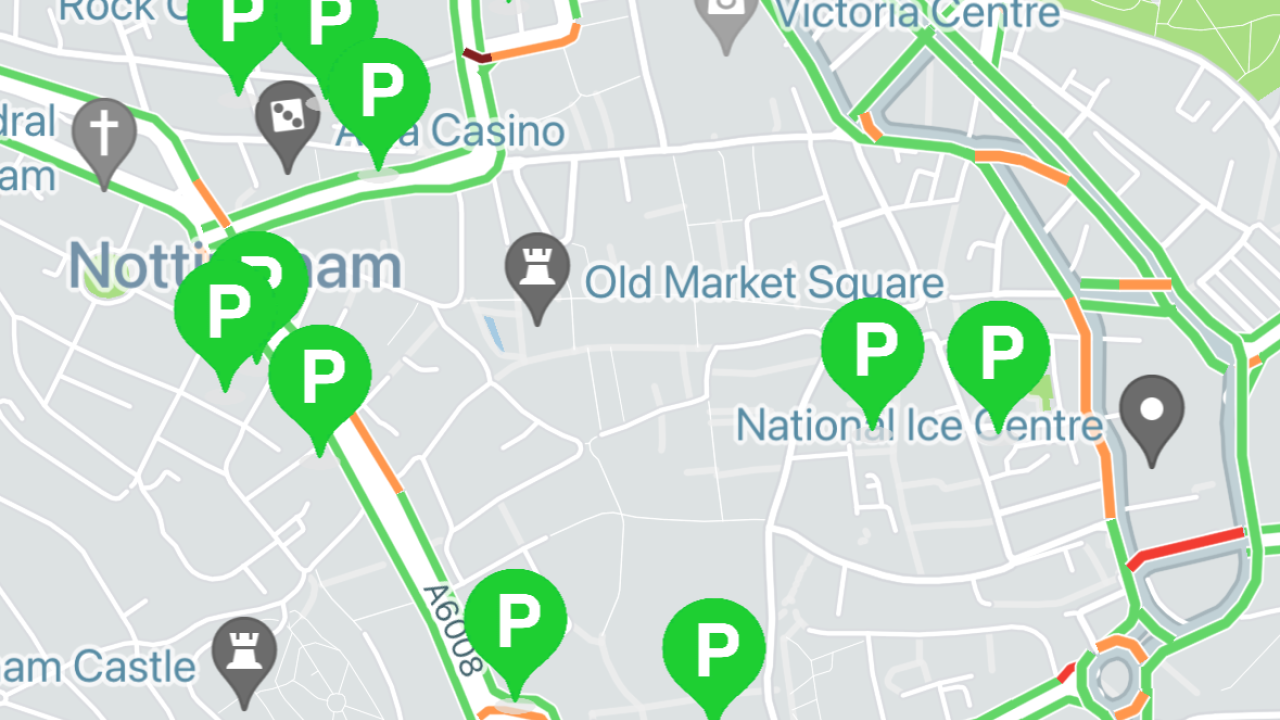 Parkera App: Available Parking Spots in United Kingdom