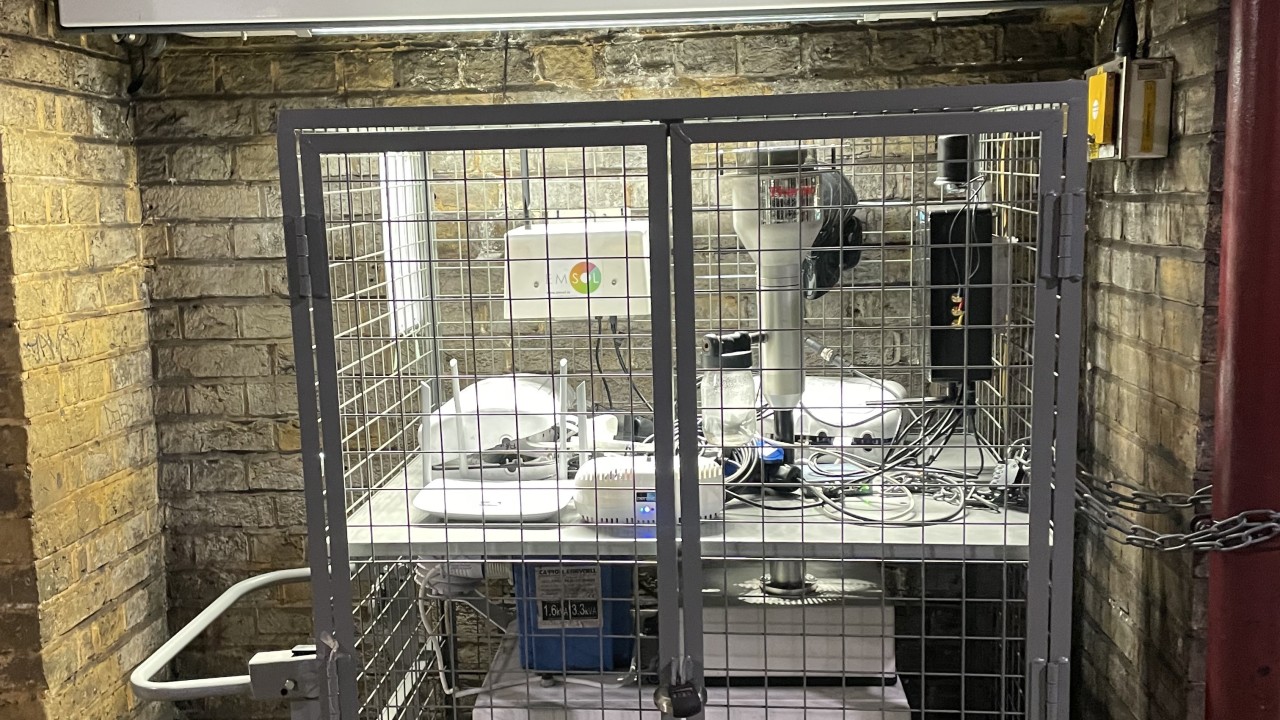 Installation in London Tube. 