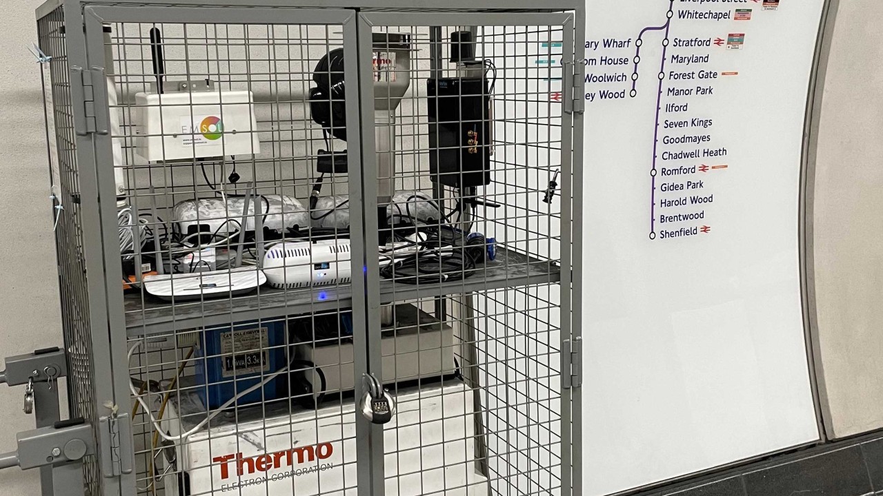 Installation in London Tube. 