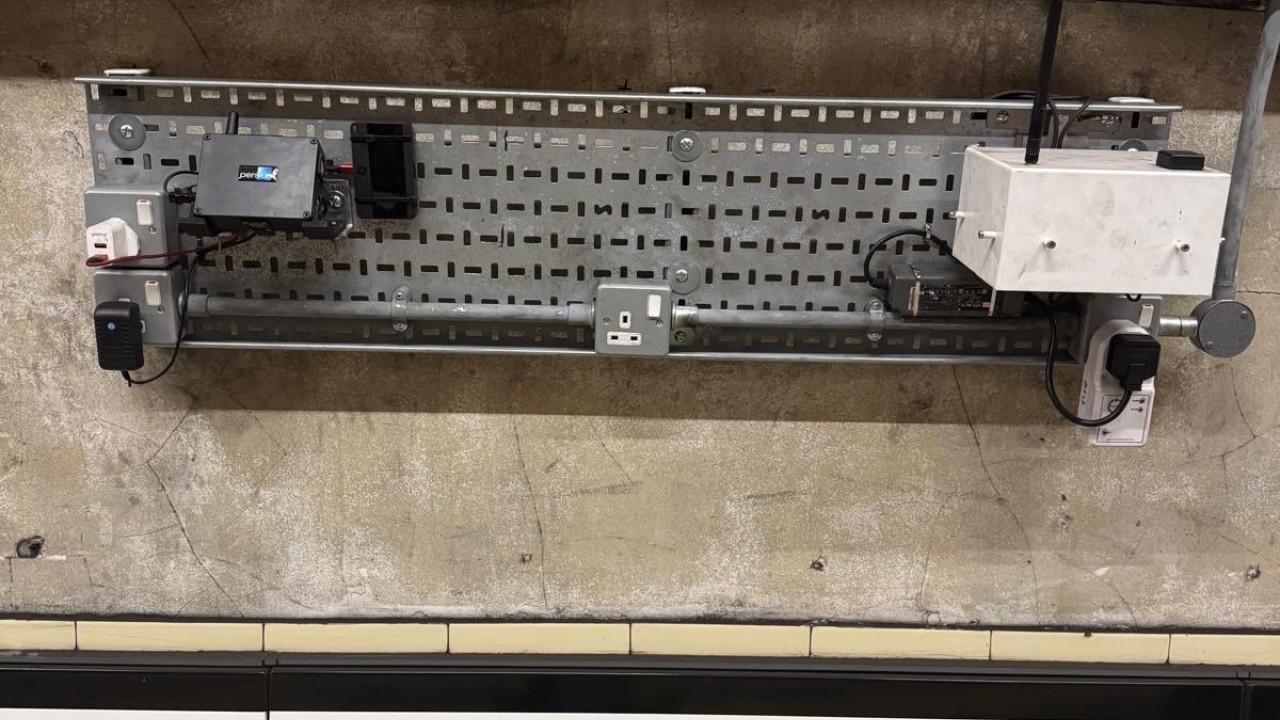 Installation in London Tube. 