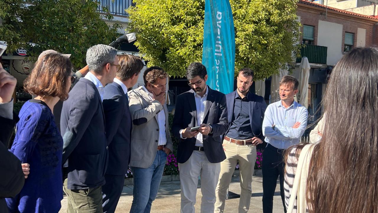 Citylogin delivery vehicle operating in the Las Rozas pilot area.