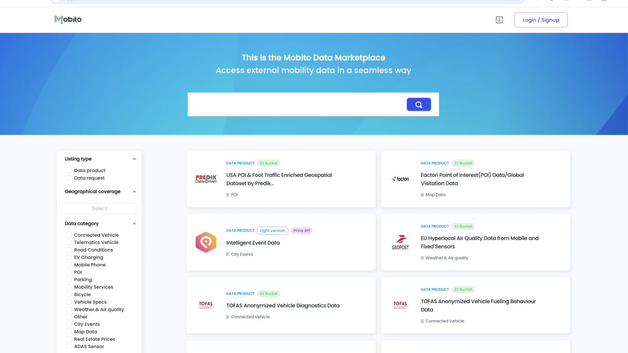 Marketplace Homepage