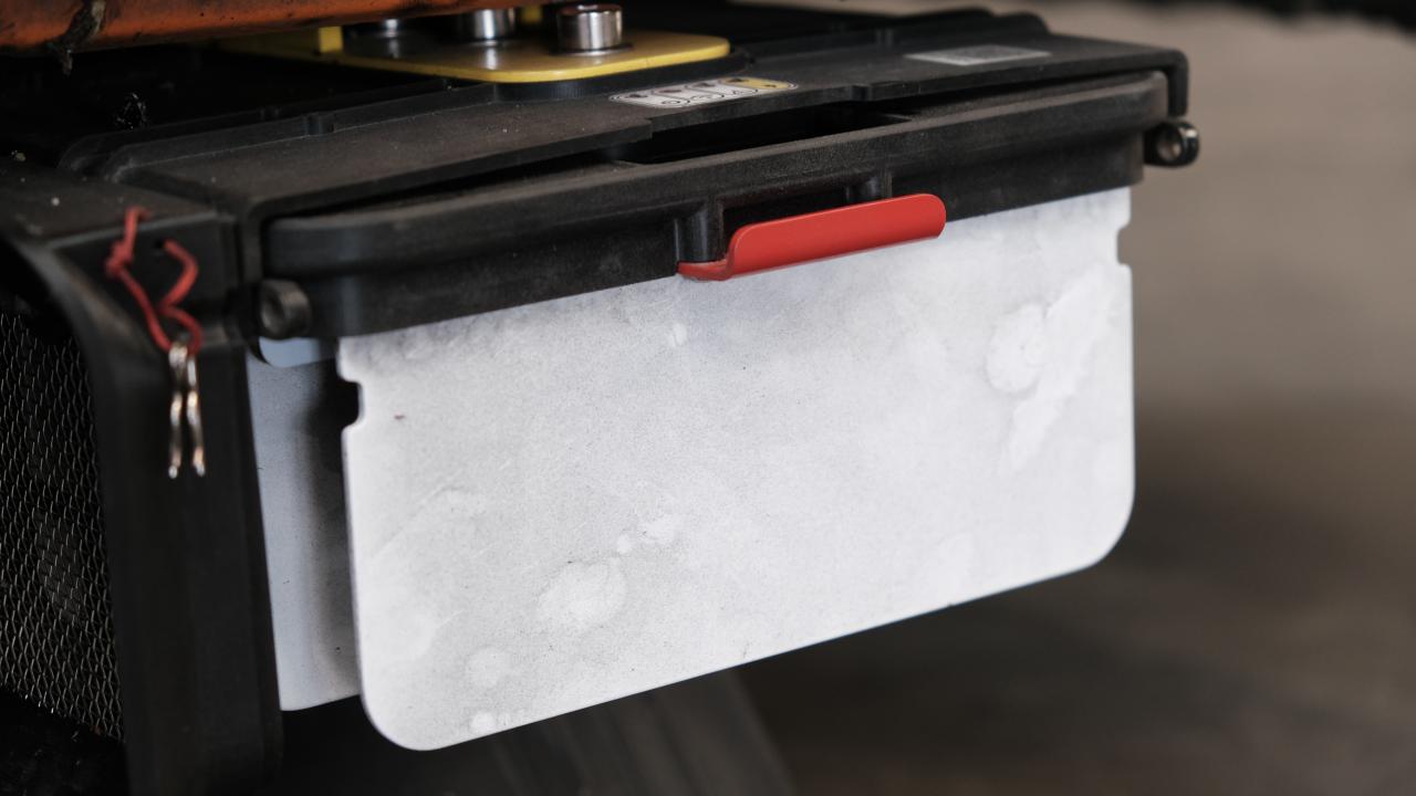 Tyre wear particles on capture plate