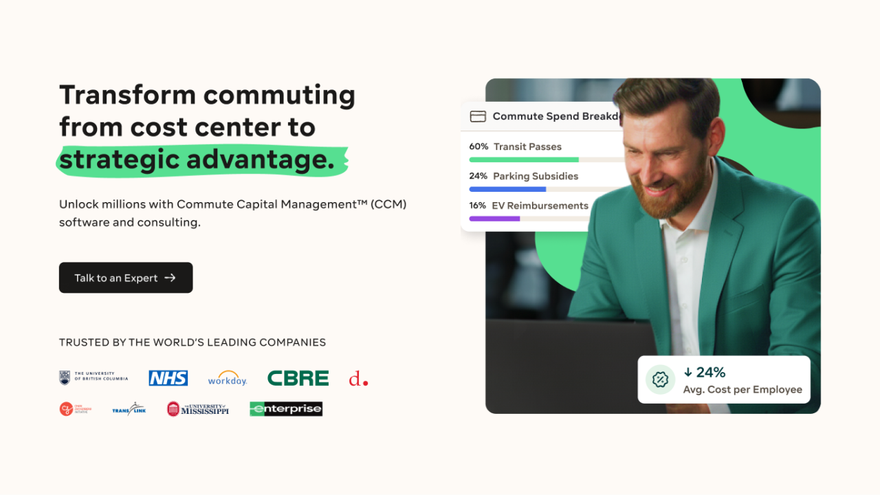 Transform commuting from cost center to strategic advantage