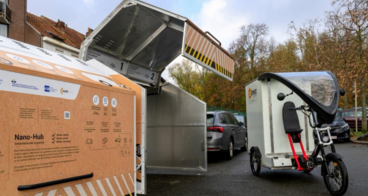 Image for Shared transhipment hubs for sustainable urban logistics